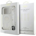 Etui Guess IML Glitter Pearl Strap MagSafe do iPhone 17 Pro - przezroczyste Guess