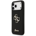 Etui Guess Silicone Big 4G Script na iPhone 17 Pro Max - czarne Guess