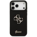 Etui Guess Silicone Big 4G Script na iPhone 17 Pro Max - czarne Guess