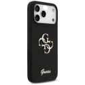 Etui Guess Silicone Big 4G Script na iPhone 17 Pro Max - czarne Guess