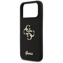 Etui Guess Silicone Big 4G Script na iPhone 17 Pro Max - czarne Guess