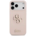 Etui Guess Silicone Big 4G Script na iPhone 17 Pro Max - różowe Guess