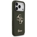 Etui Guess Silicone Big 4G Script na iPhone 17 Pro Max - zielone Guess