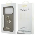 Etui Guess Silicone Big 4G Script na iPhone 17 Pro - brązowe Guess