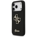 Etui Guess Silicone Big 4G Script na iPhone 17 Pro - czarne Guess