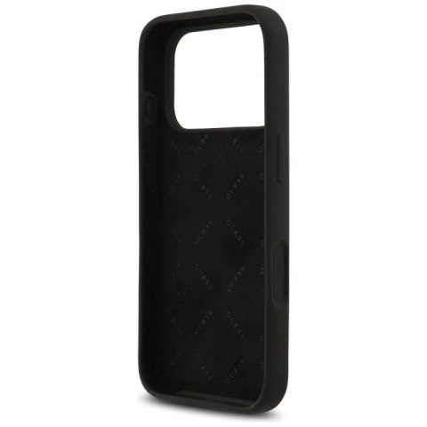 Etui Guess Silicone Big 4G Script na iPhone 17 Pro - czarne Guess