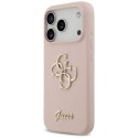 Etui Guess Silicone Big 4G Script na iPhone 17 Pro - różowe Hikvision