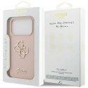 Etui Guess Silicone Big 4G Script na iPhone 17 Pro - różowe Hikvision