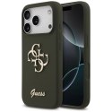 Etui Guess Silicone Big 4G Script na iPhone 17 Pro - zielone Guess