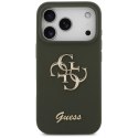 Etui Guess Silicone Big 4G Script na iPhone 17 Pro - zielone Guess