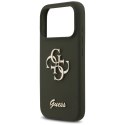 Etui Guess Silicone Big 4G Script na iPhone 17 Pro - zielone Guess