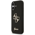 Etui Guess Silicone Big 4G Script na iPhone 17 - czarne Guess