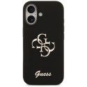 Etui Guess Silicone Big 4G Script na iPhone 17 - czarne Guess