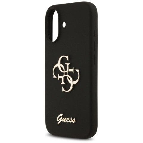 Etui Guess Silicone Big 4G Script na iPhone 17 - czarne Guess