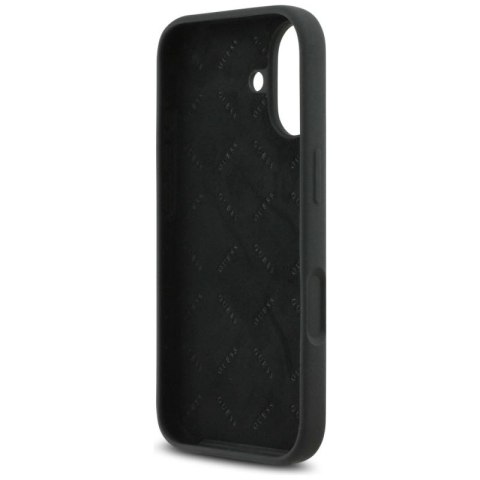 Etui Guess Silicone Big 4G Script na iPhone 17 - czarne Guess