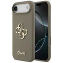 Etui Guess Silicone Big 4G Script na iPhone Air - brązowe Guess