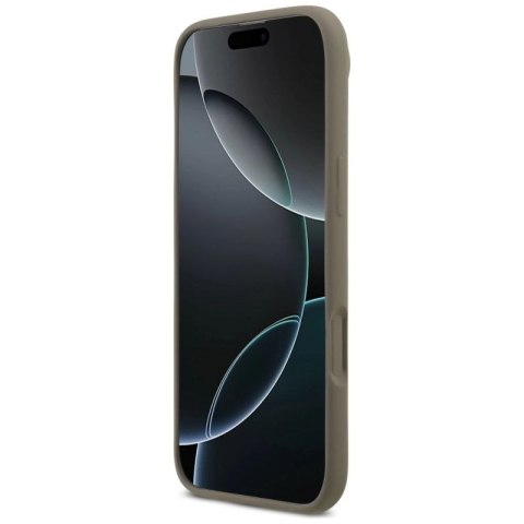 Etui Guess Silicone Big 4G Script na iPhone Air - brązowe Guess