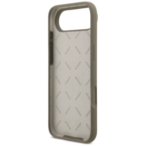 Etui Guess Silicone Big 4G Script na iPhone Air - brązowe Guess