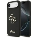 Etui Guess Silicone Big 4G Script na iPhone Air - czarne Guess