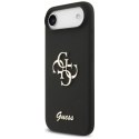 Etui Guess Silicone Big 4G Script na iPhone Air - czarne Guess