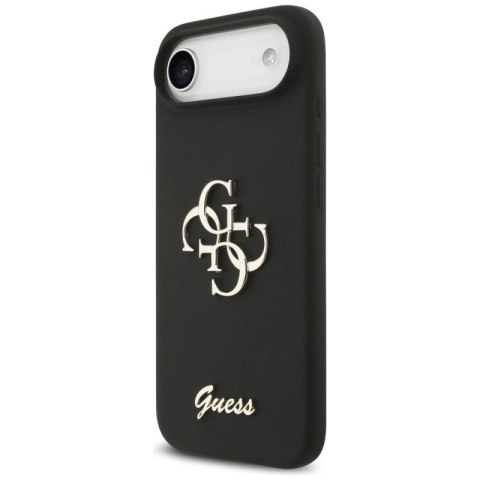 Etui Guess Silicone Big 4G Script na iPhone Air - czarne Guess