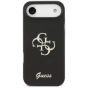 Etui Guess Silicone Big 4G Script na iPhone Air - czarne Guess