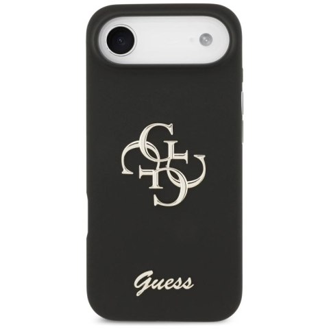 Etui Guess Silicone Big 4G Script na iPhone Air - czarne Guess