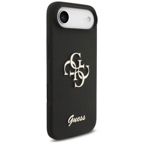 Etui Guess Silicone Big 4G Script na iPhone Air - czarne Guess