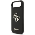 Etui Guess Silicone Big 4G Script na iPhone Air - czarne Guess