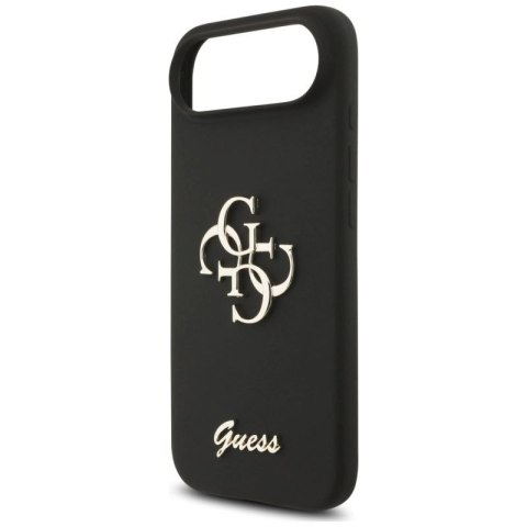 Etui Guess Silicone Big 4G Script na iPhone Air - czarne Guess