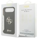 Etui Guess Silicone Big 4G Script na iPhone Air - czarne Guess