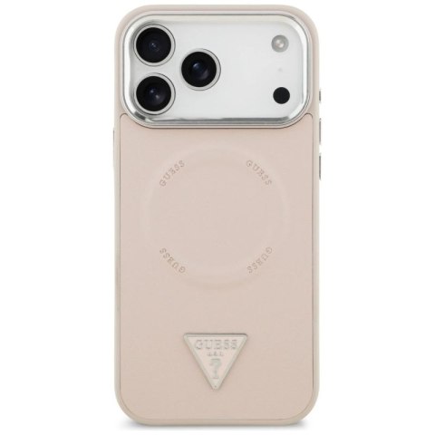Etui Guess Triangle Logo MagSafe na iPhone 17 Pro Max - różowe Guess