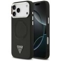 Etui Guess Triangle Logo MagSafe na iPhone 17 Pro - czarne Guess