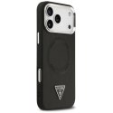 Etui Guess Triangle Logo MagSafe na iPhone 17 Pro - czarne Guess