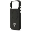 Etui Guess Triangle Logo MagSafe na iPhone 17 Pro - czarne Guess