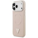 Etui Guess Triangle Logo MagSafe na iPhone 17 Pro - różowe Guess