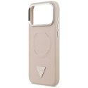 Etui Guess Triangle Logo MagSafe na iPhone 17 Pro - różowe Guess