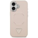 Etui Guess Triangle Logo MagSafe na iPhone 17 - różowe Guess