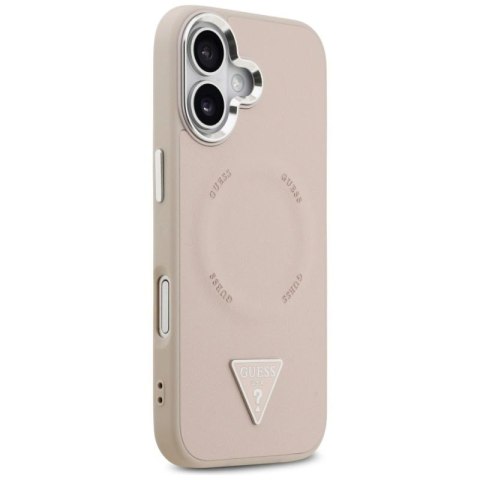 Etui Guess Triangle Logo MagSafe na iPhone 17 - różowe Guess