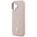 Etui Guess Triangle Logo MagSafe na iPhone 17 - różowe Guess