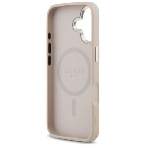 Etui Guess Triangle Logo MagSafe na iPhone 17 - różowe Guess