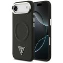 Etui Guess Triangle Logo MagSafe na iPhone Air - czarne Guess