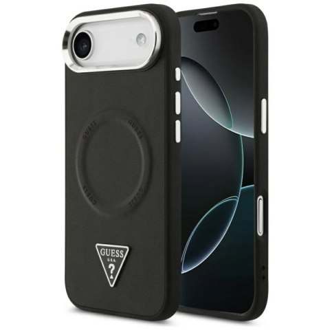 Etui Guess Triangle Logo MagSafe na iPhone Air - czarne Guess