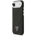 Etui Guess Triangle Logo MagSafe na iPhone Air - czarne Guess
