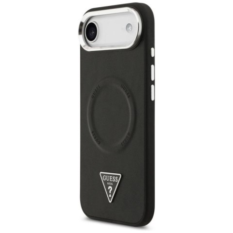 Etui Guess Triangle Logo MagSafe na iPhone Air - czarne Guess
