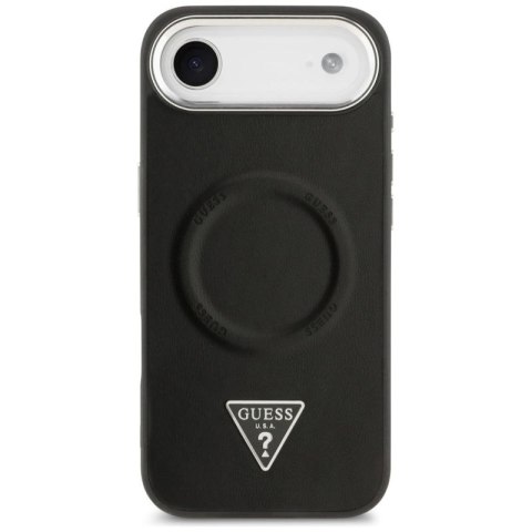 Etui Guess Triangle Logo MagSafe na iPhone Air - czarne Guess
