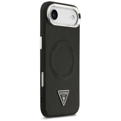 Etui Guess Triangle Logo MagSafe na iPhone Air - czarne Guess