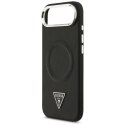 Etui Guess Triangle Logo MagSafe na iPhone Air - czarne Guess