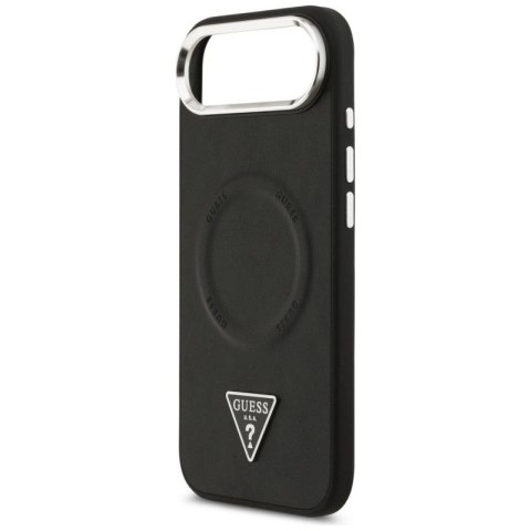 Etui Guess Triangle Logo MagSafe na iPhone Air - czarne Guess