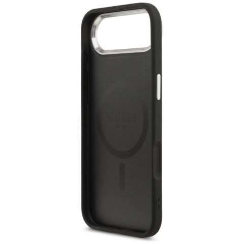 Etui Guess Triangle Logo MagSafe na iPhone Air - czarne Guess
